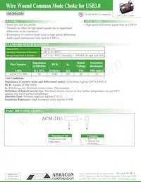 ACM-21U-900-T Datasheet Cover