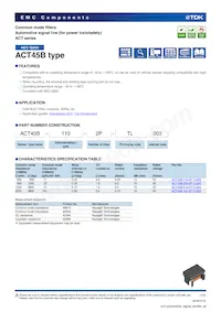 ACT45B-220-2P-TL003 Datasheet Cover