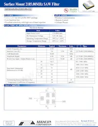 AFS14A30-2185.00-T2 Datasheet Cover