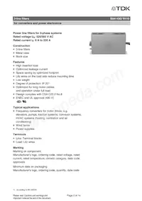 B84143G0220R110 Datasheet Pagina 2