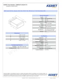 C0603X271J5GACTU Datasheet Cover