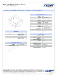 C0603X471J5GACTU Datasheet Copertura