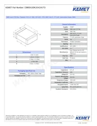 C0805X103K1RACAUTO Datasheet Copertura