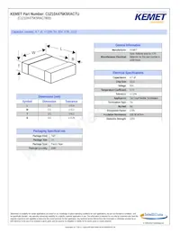 C1210X475K5RACTU Datenblatt Cover