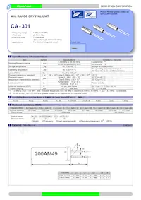CA-301 12.8000M-C Datasheet Cover