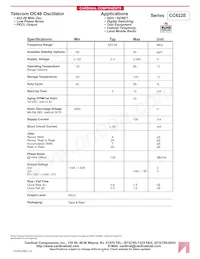 CC622E9 Datasheet Cover