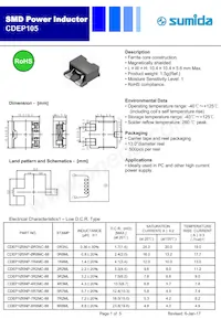 CDEP105-8R8MC-88 Datasheet Cover