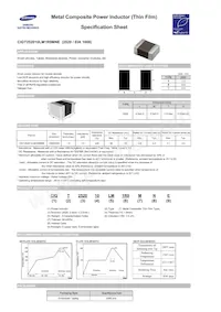 CIGT252010LM1R0MNE Datasheet Cover