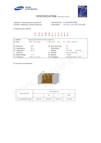 CL10A226MPCNUBE Datasheet Cover