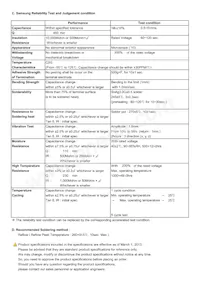 CL10C030BB8NNND Datasheet Page 2