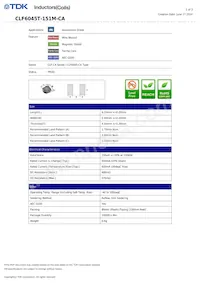 CLF6045T-151M-CA Datasheet Copertura