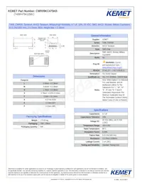 CWR09KC475KB Datasheet Cover