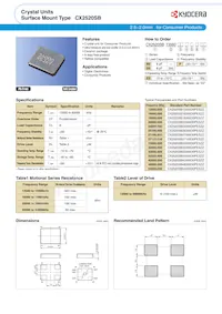 CX2520SB13560D0GEJZ1 Datasheet Cover