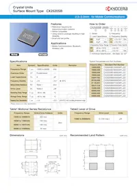 CX2520SB13560D0GEJZ1 Datasheet Page 2