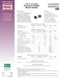 D32G-026.0M-T Datasheet Cover