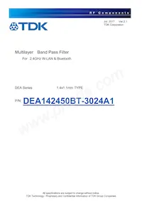 DEA142450BT-3024A1 Datasheet Cover