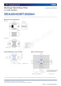 DEA205425BT-2028A4 Datasheet Page 2