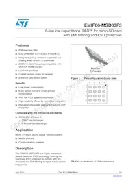 EMIF06-MSD03F3 Datasheet Cover
