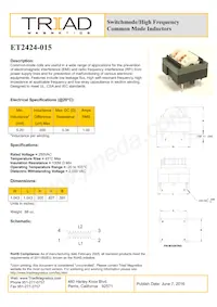 ET2424-015 Datasheet Copertura