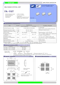 FA-118T 52.0000MF12Z-AC3 Datasheet Cover