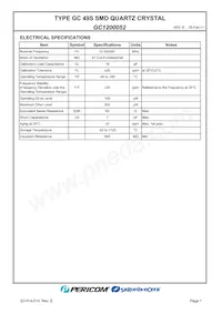 GC1200052 Datasheet Pagina 3