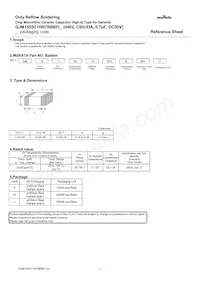 GJM1555C1HR70BB01D Datasheet Cover