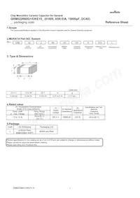 GRM022R60G153KE15L Datasheet Cover