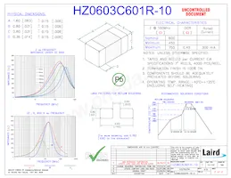 HZ0603C601R-10 Datenblatt Cover