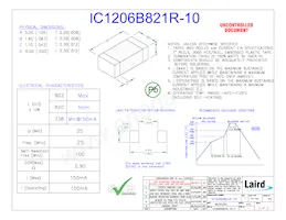 IC1206B821R-10數據表 封面