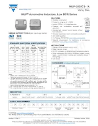 IHLP2525CZER220M1A Datenblatt Cover