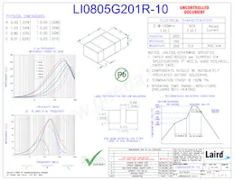 LI0805G201R-10 Datasheet Cover