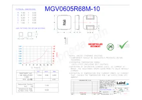 MGV0605R68M-10 Datasheet Cover