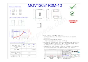 MGV12031R0M-10 Datasheet Cover