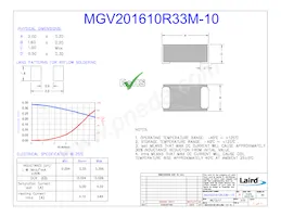 MGV201610R33M-10 데이터 시트 표지