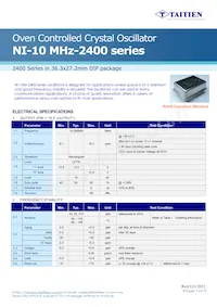 NI-10M-2453 Datasheet Cover