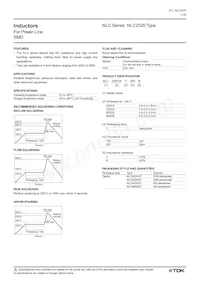 NLC252018T-2R2M Datasheet Cover