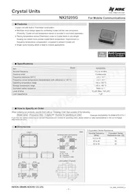 NX2520SG-38.4M-STD-CTX-1 Datasheet Cover