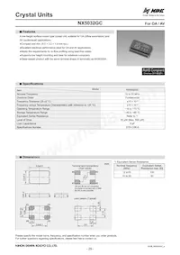 NX5032GC-16MHZ-STD-CSK-6 Datenblatt Cover