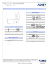 PMR210MB5220M100R30 Datasheet Cover