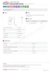 RCER71H222K0M1H03A Datasheet Cover