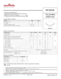 RF3605D Datasheet Cover