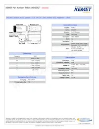 T491C106K035ZT Datasheet Cover
