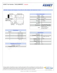 T491D106M035ZT Datasheet Cover