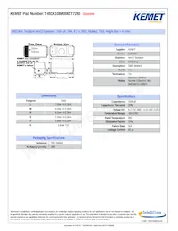 T491X108M006ZT7280 Datasheet Cover