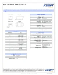 T496X476K020ATE300 Datasheet Cover