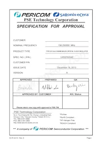 UX52F6204Z Datasheet Cover