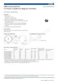 VLF3010AT-1R5N1R2-1 Datasheet Cover