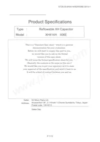 XH414H-II06E Datasheet Cover