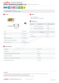 ZRB186R60G226ME11L Datasheet Cover