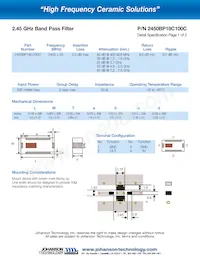 2450BP18C100CE Datasheet Cover